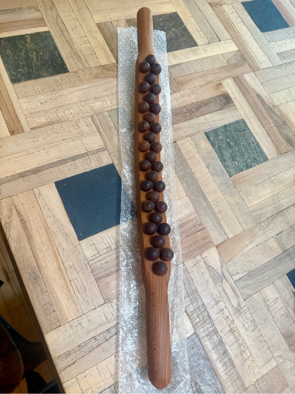 😸Guasha Wood Stick Massage Roller Stick, Wood Therapy Massage Tool